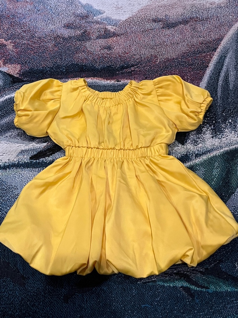 Habitual Kids Puff Sleeve Bubble Dress